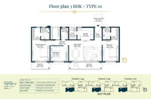3 BHK - TYPE 01