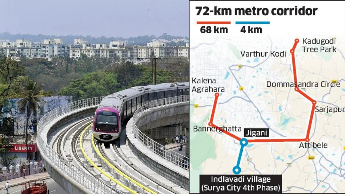 BMRCL Plans Bengaluru’s Longest Namma Metro Line — 72 km with 50+ Stations