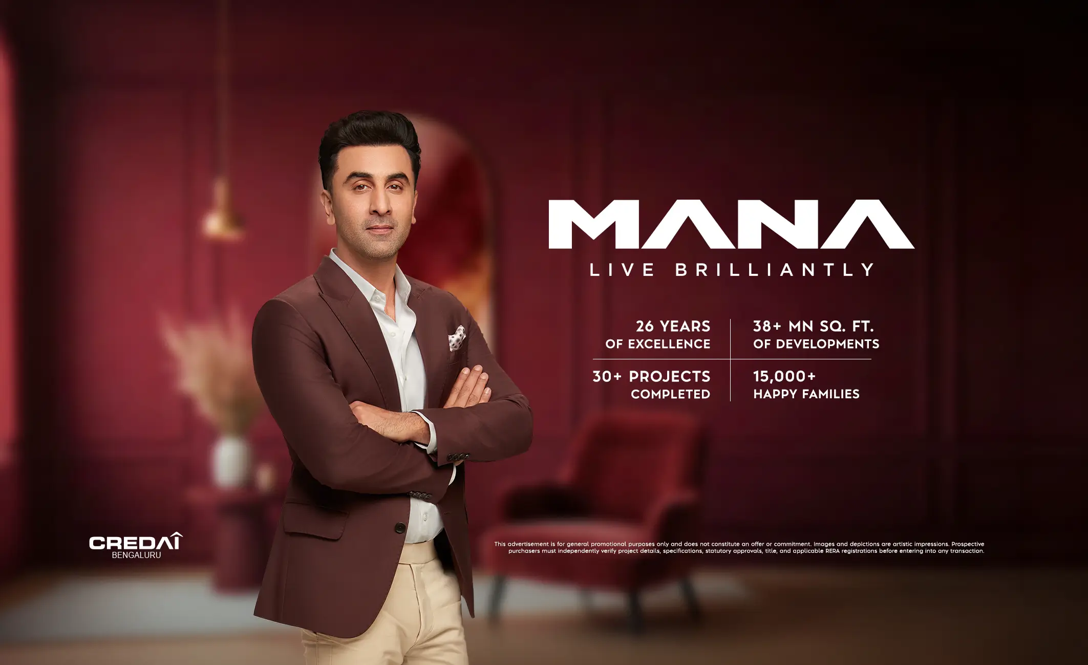 Ranbir Kapoor Named Brand Ambassador for Bengaluru’s Mana Projects in Major Premium Rebranding