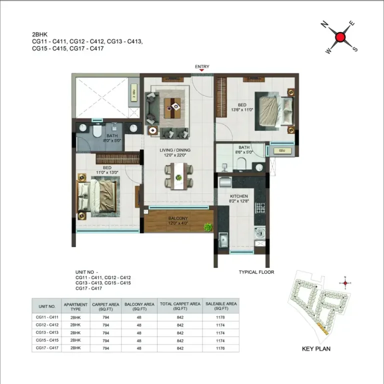 Casagrand Moondance Floor Plan