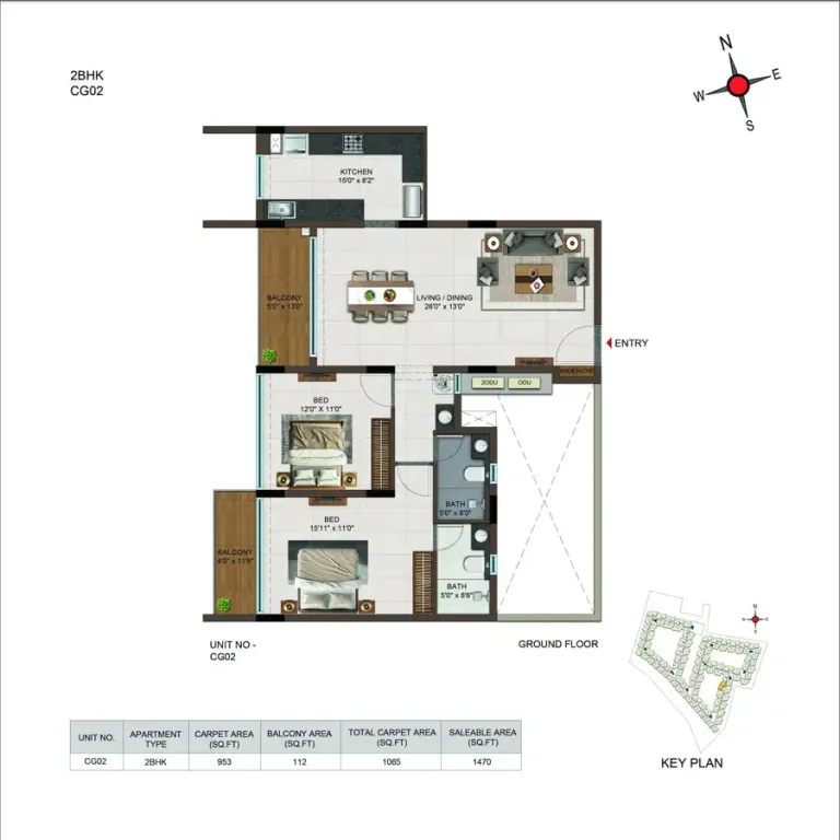 Casagrand Moondance Floor Plan