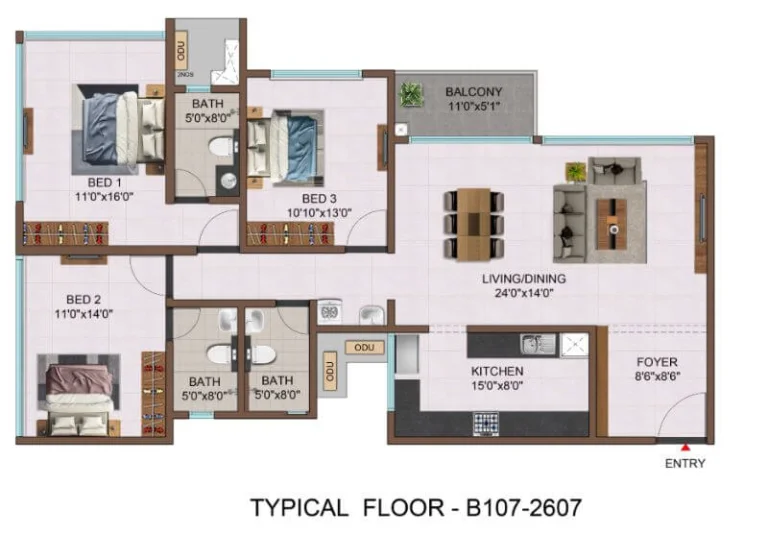 Casagrand Aquagrove Floor Plan