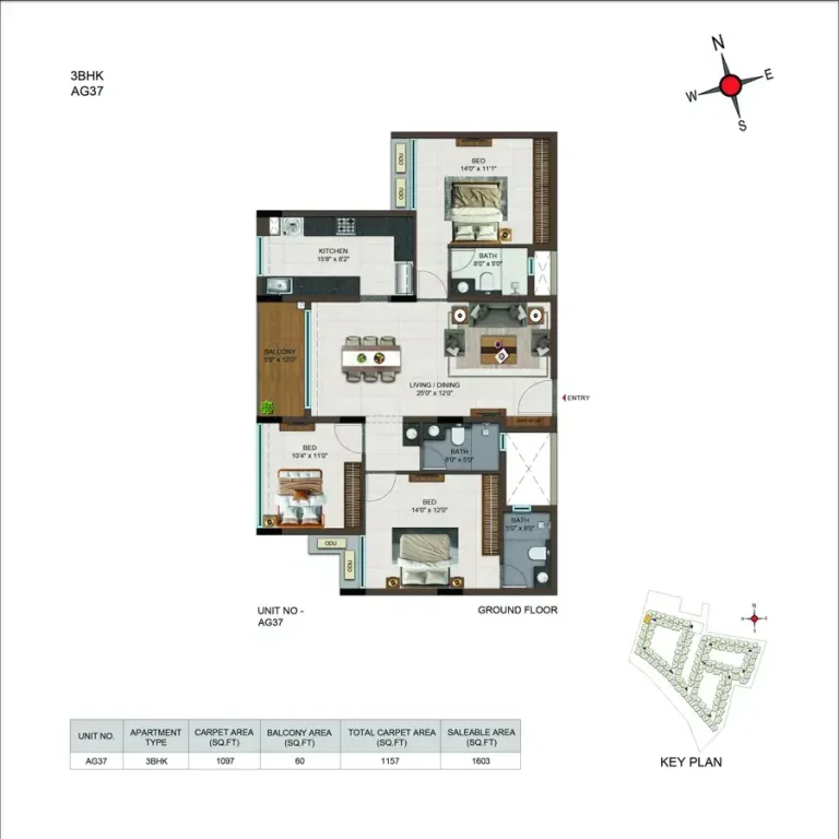 Casagrand Moondance Floor Plan