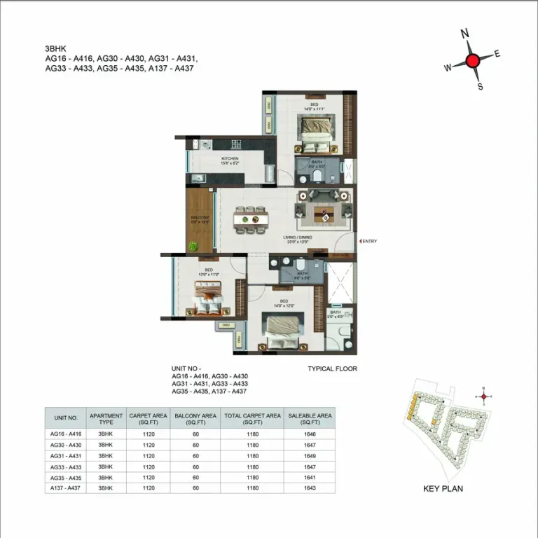 Casagrand Moondance Floor Plan