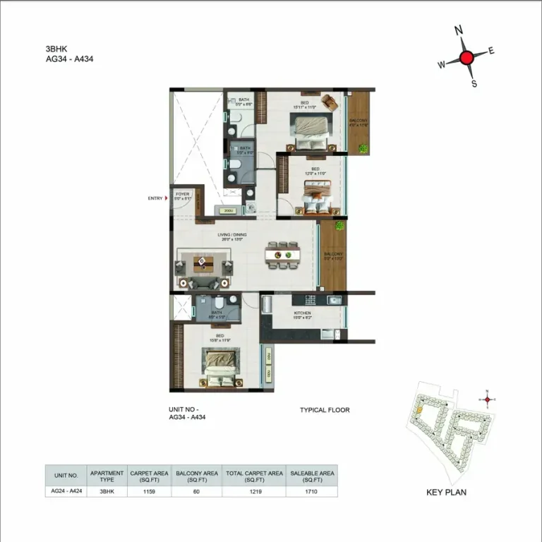 Casagrand Moondance Floor Plan