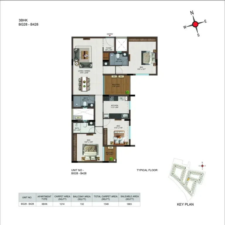Casagrand Moondance Floor Plan