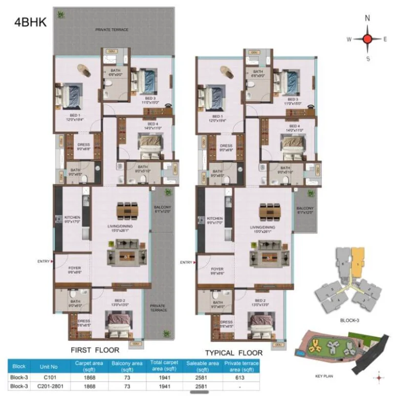 Casagrand Aquagrove Floor Plan