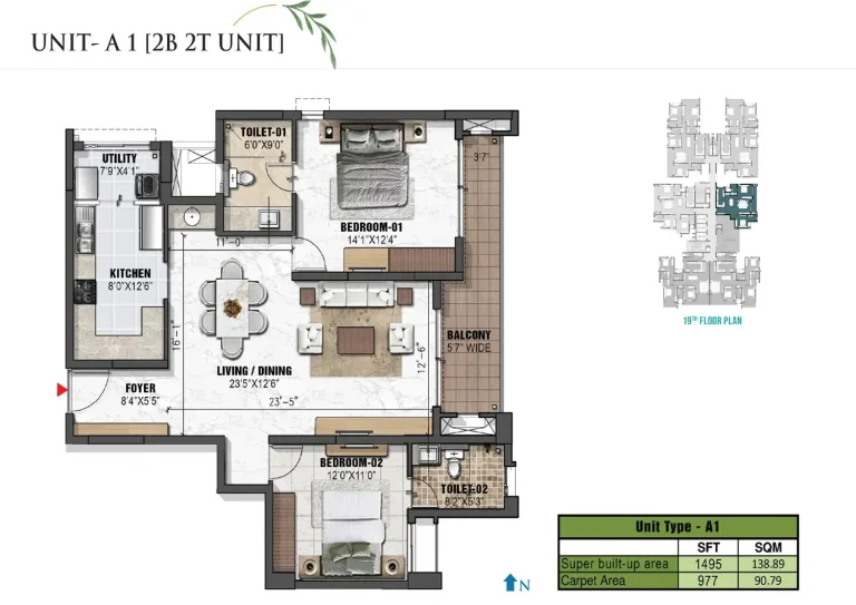 Prestige Eden Garden Floor Plan