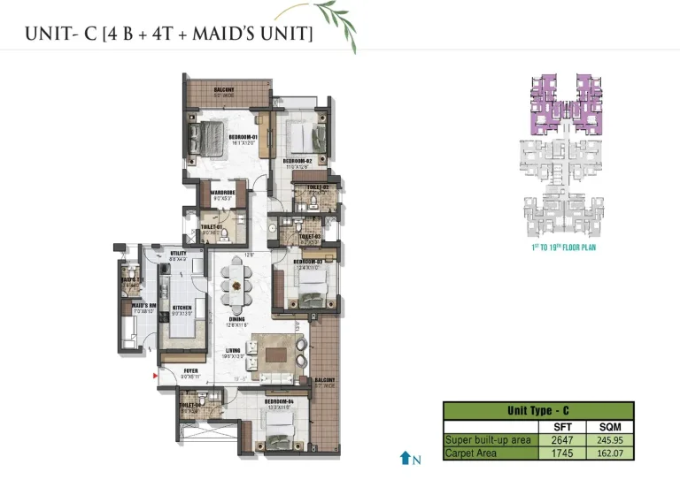 Prestige Eden Garden Floor Plan
