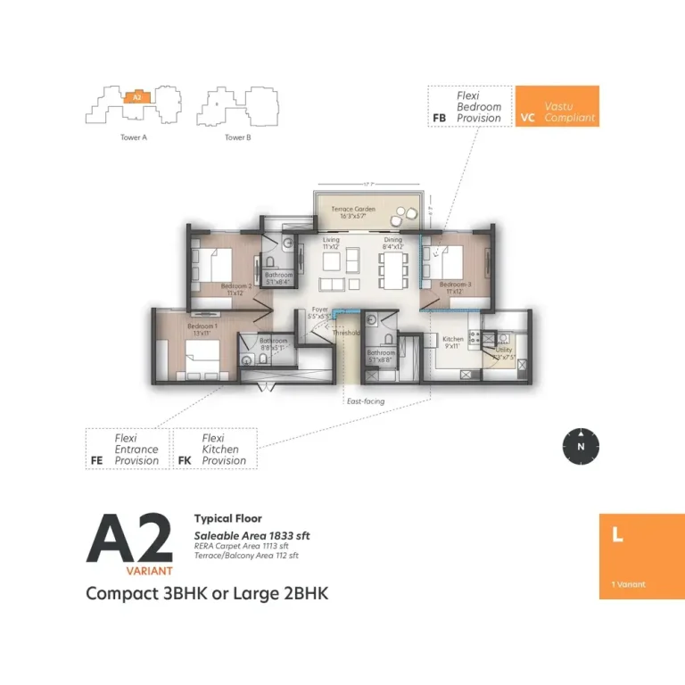 Living Walls True North Floor Plans