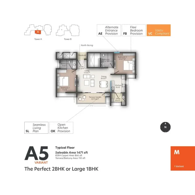 Living Walls True North Floor Plans