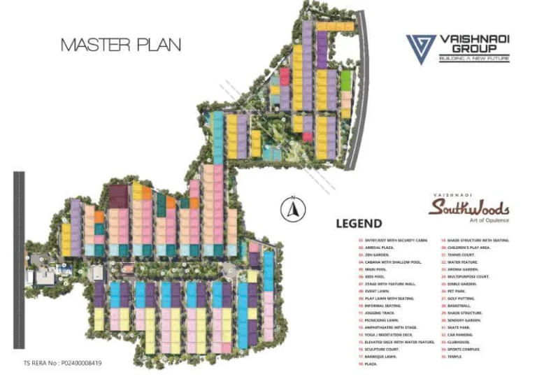 vaishnavi southwoods Master Plan
