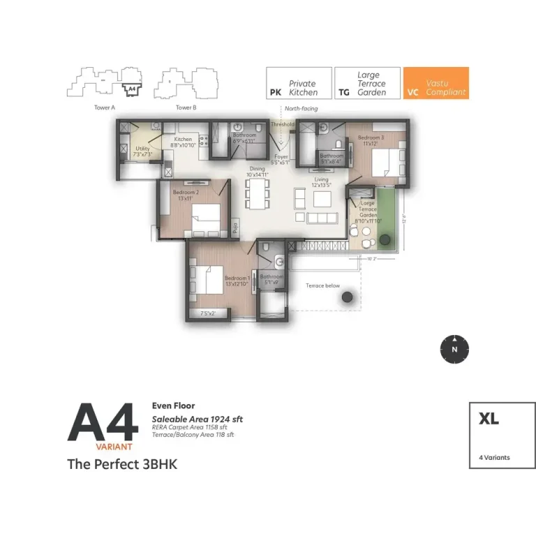 Living Walls True North Floor Plans