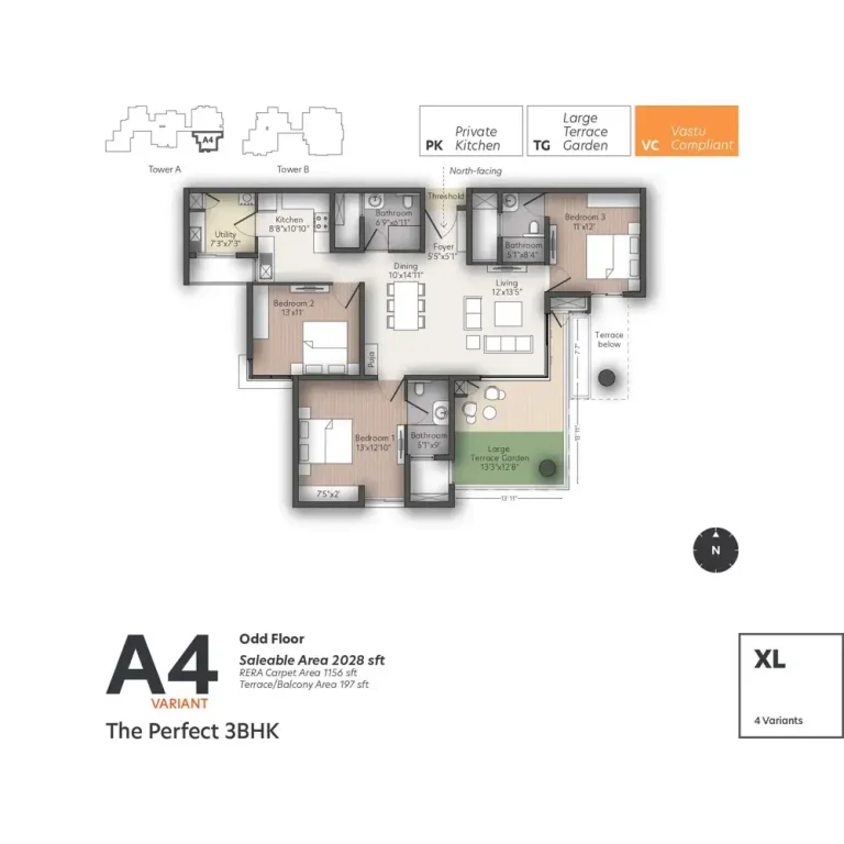 Living Walls True North Floor Plans