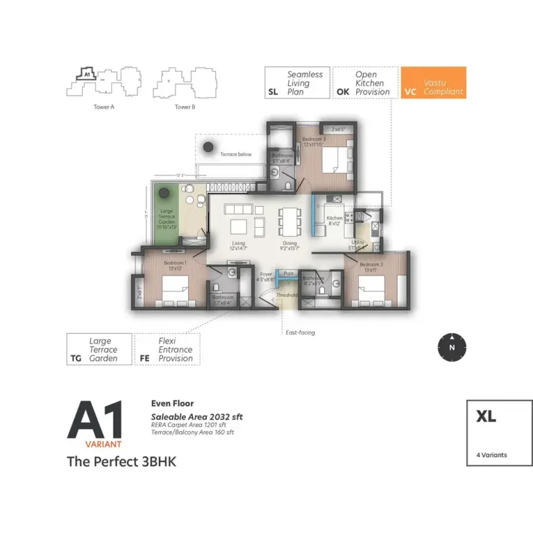 Living Walls True North Floor Plans