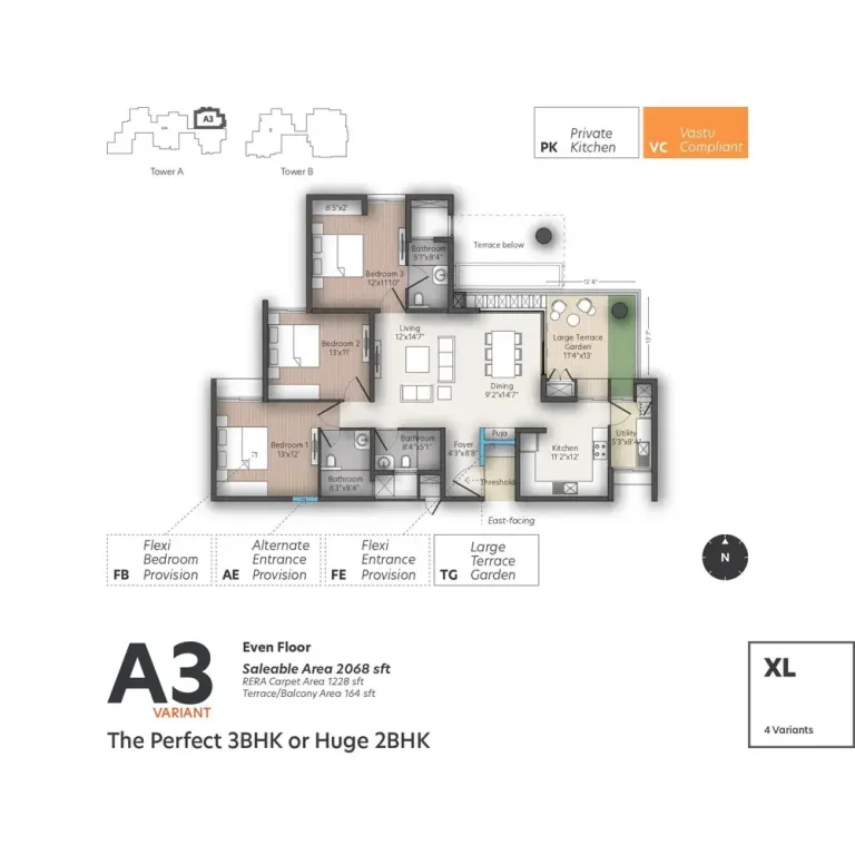 Living Walls True North Floor Plans