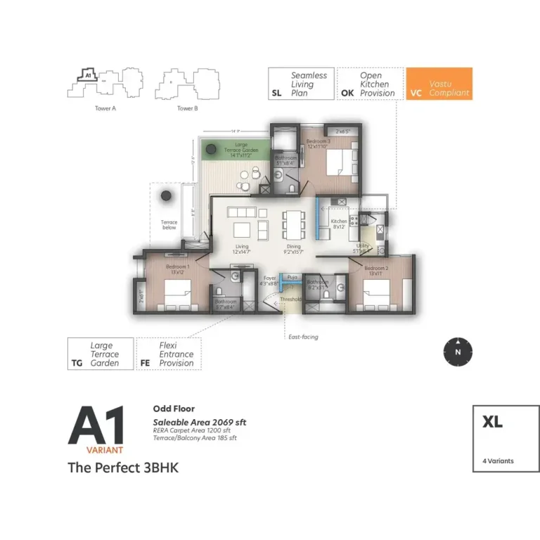 Living Walls True North Floor Plans