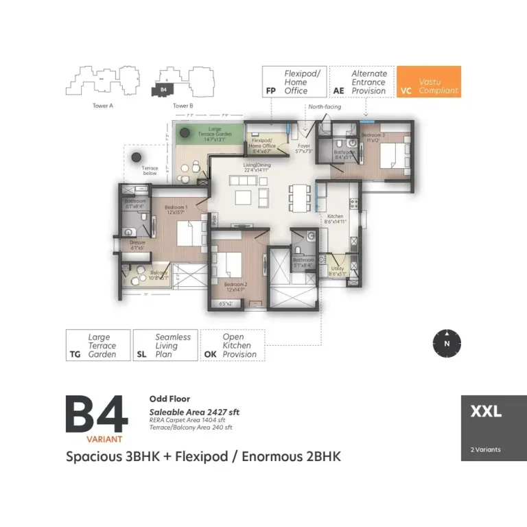 Living Walls True North Floor Plans