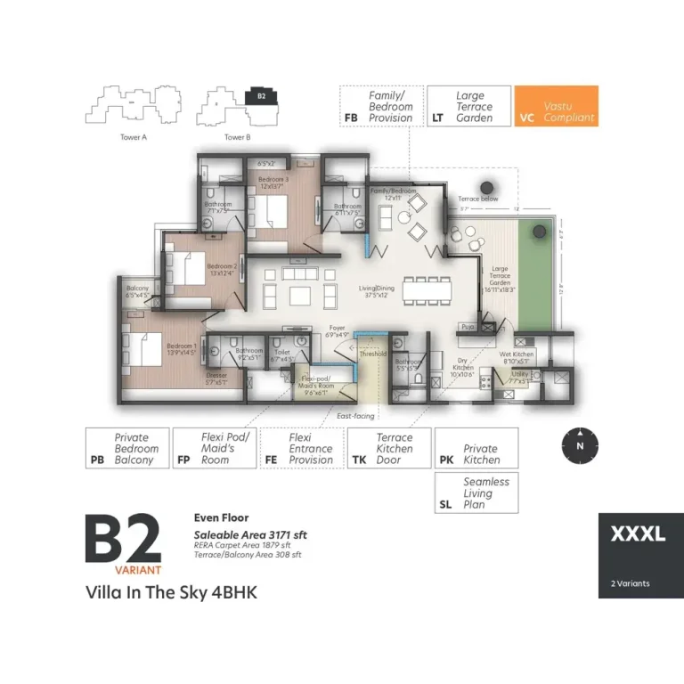 Living Walls True North Floor Plans
