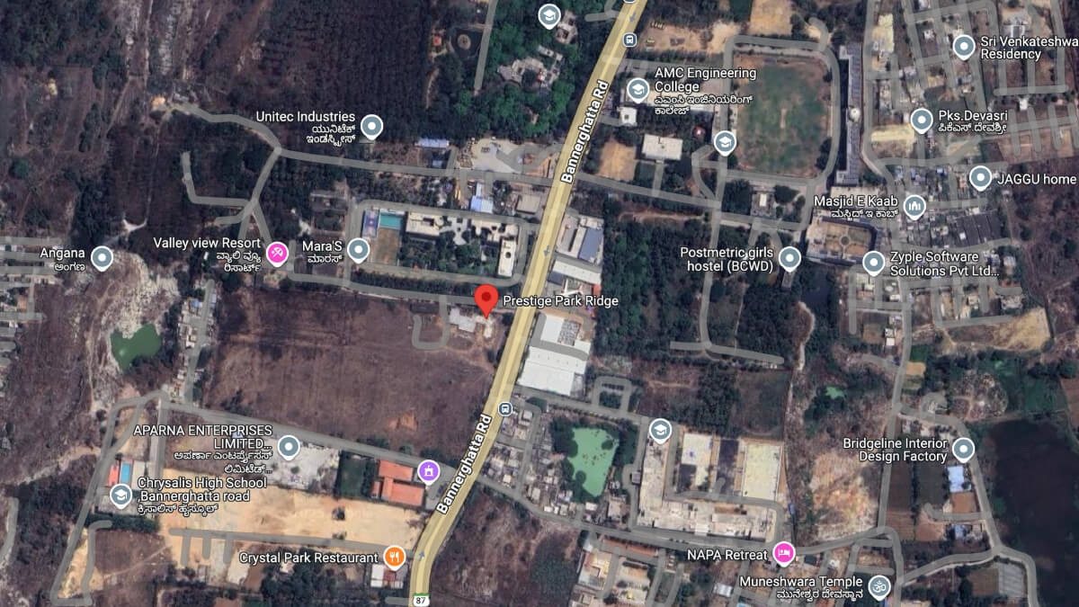 Prestige Park Ridge Location Map