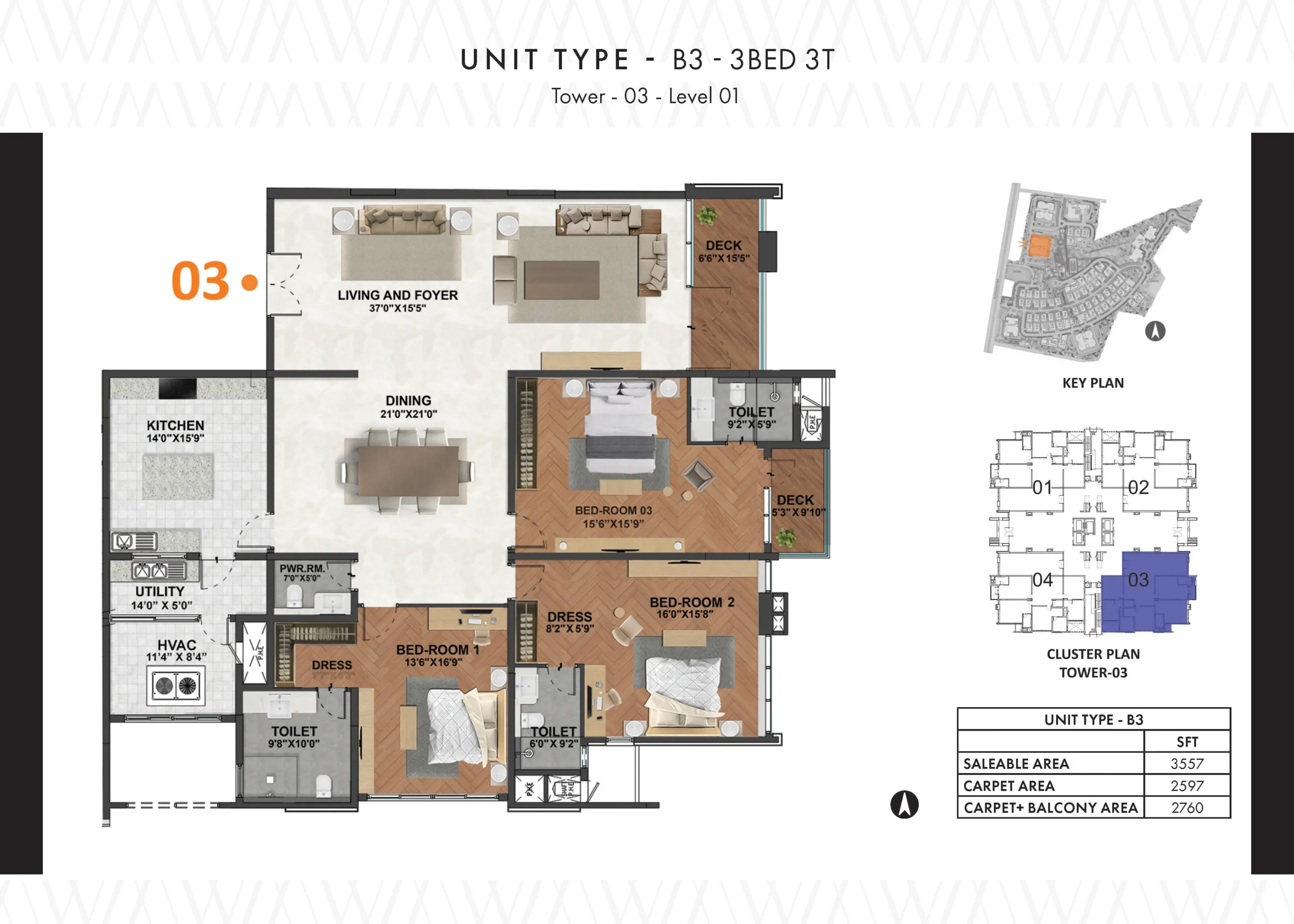 Clover Leaf @ Prestige White Meadows Floor Plans