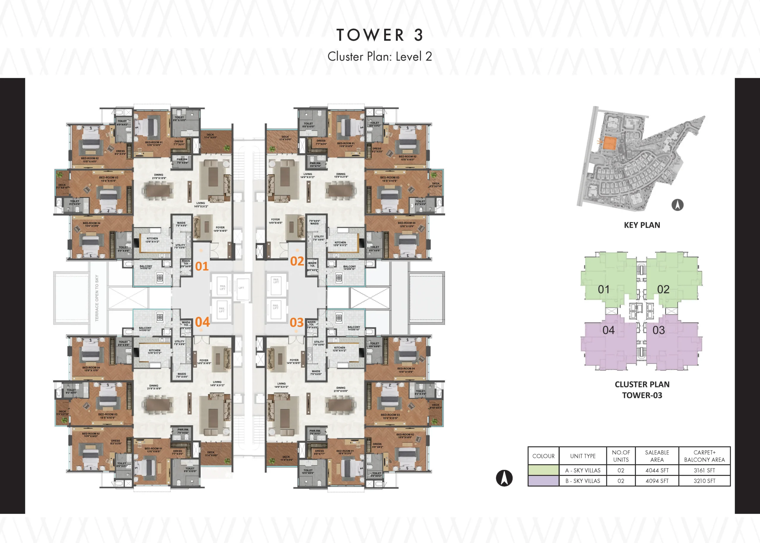 Clover Leaf @ Prestige White Meadows Floor Plans