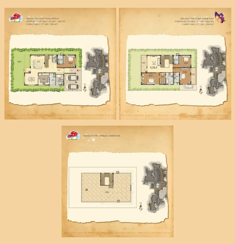 Prestige Lakeside Habitat Villas Floor Plans