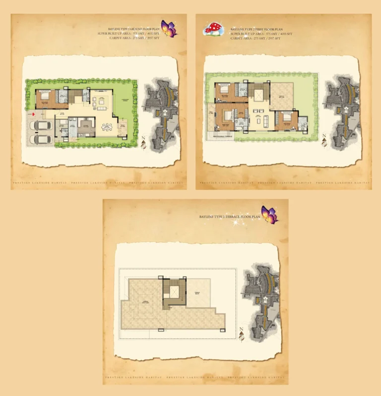 Prestige Lakeside Habitat Villas Floor Plans