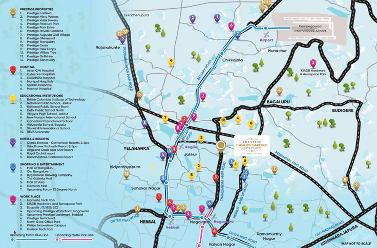 Prestige Camden Gardens Location Map