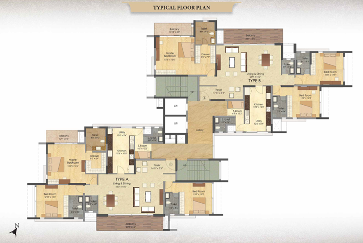 Prestige Deja Vu Floor Plan 1