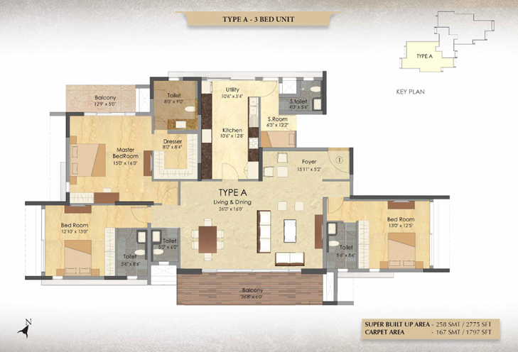Prestige Deja Vu Floor Plan 2