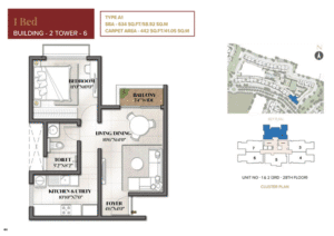 1BHK Floor Plan