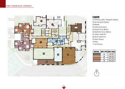 Prestige Elysian Floor Plan 1