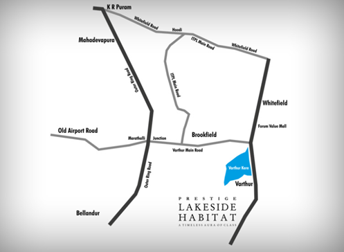 Prestige Lakeside Habitat Location Map