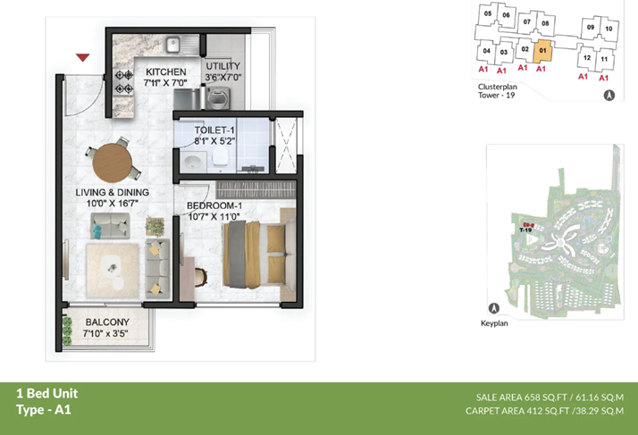Prestige Park Grove Floor Plan 1