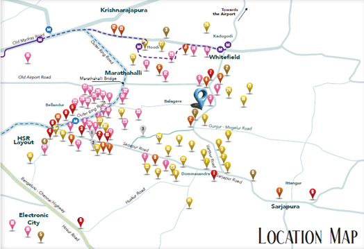 Prestige Serenity Shores Location Map