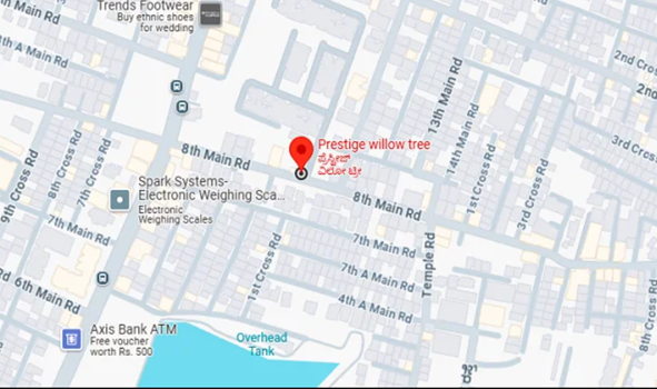 Prestige Willow Tree Location Map