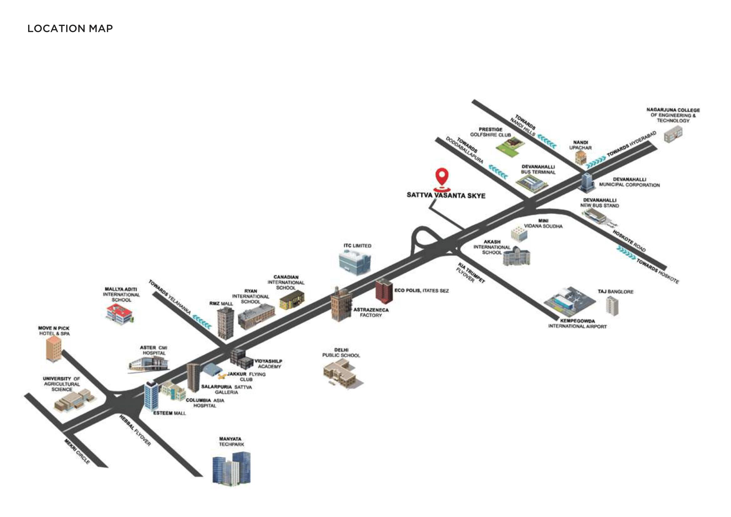 Sattva Vasanta Skye Location Map