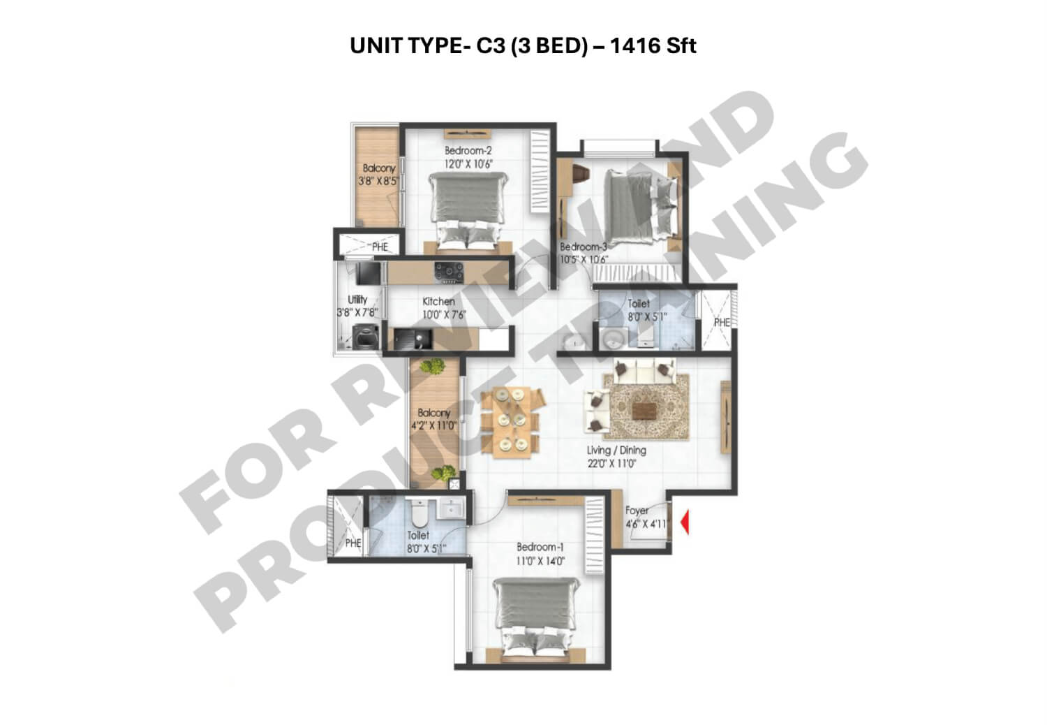 Prestige Pallavaram Gardens Floor Plans