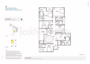 Type M (Mirror) – Signature 4 BHK + Domestic Help Wing 1 (West Wing)