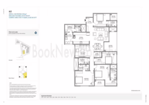 Type N1 (Mirror) – Premium 4 BHK + Domestic Help Wing 1(Alternate Orientation)