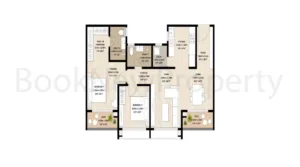 Mahindra Blossom 2 BHK Large Floor Plan