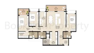 Mahindra Blossom 3.5 BHK Floor Plan