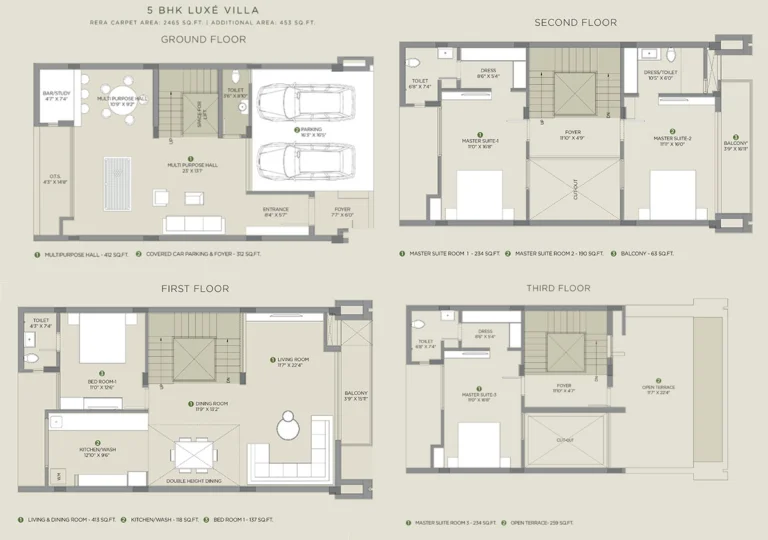 Arvind Forest Trails Floor Plans