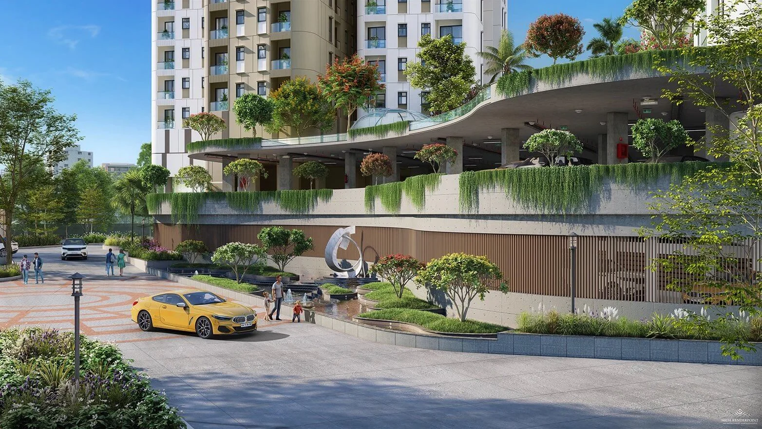 Sattva Aaranya Apartment Entrance Elevation Mysore Road