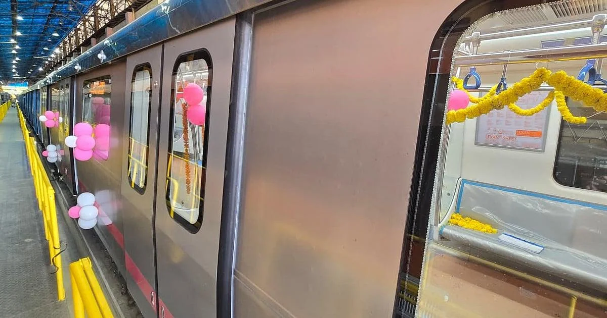 Second Pink Line Train to Be Dispatched on Friday, BMRCL Says