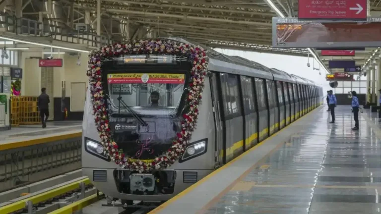 Eighth Train Set to Strengthen Operations on Bengaluru Metro Yellow Line