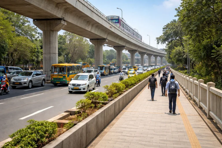 Bengaluru Budget 2026: First-of-Its-Kind Pedestrian Walkway Planned on Outer Ring Road