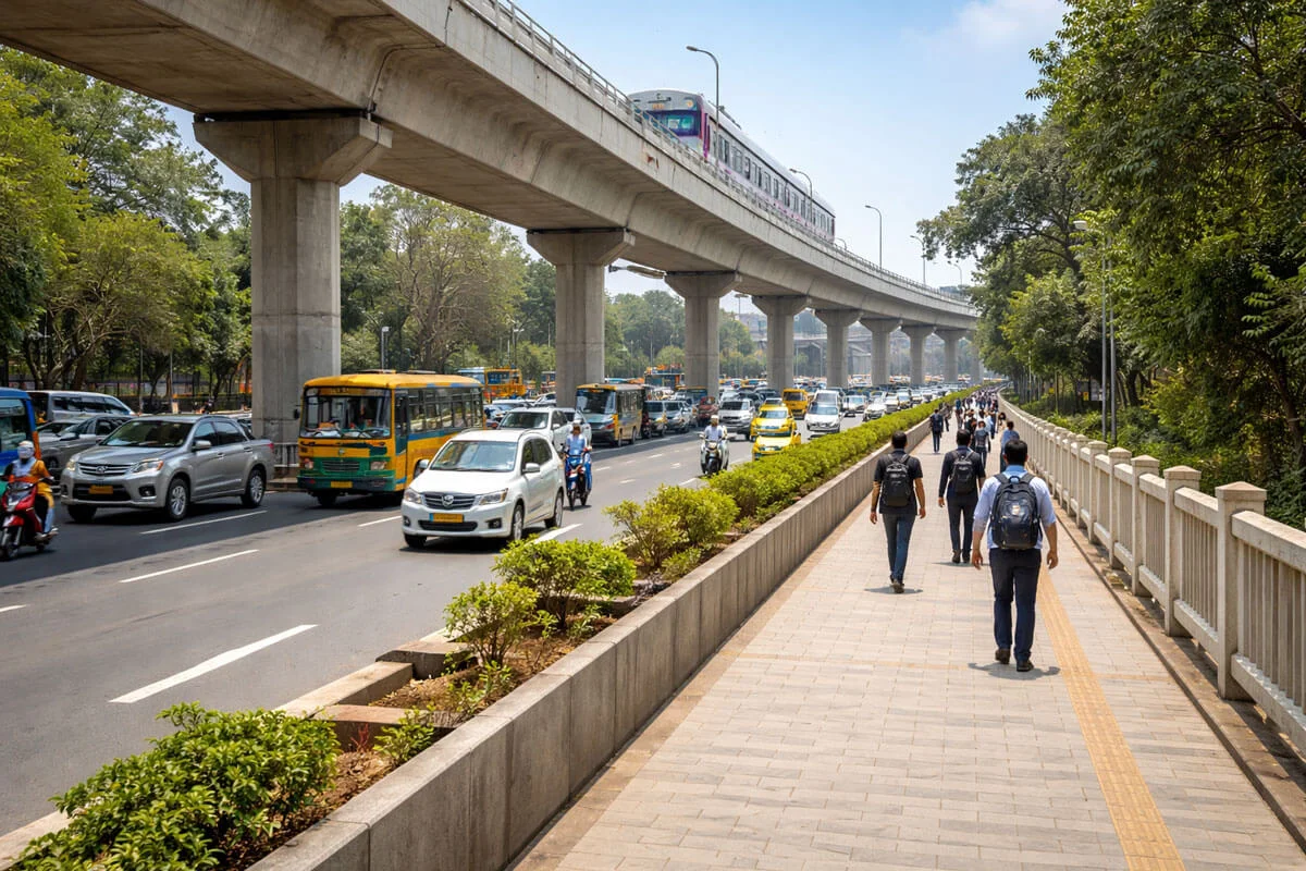 Bengaluru Budget 2026: First-of-Its-Kind Pedestrian Walkway Planned on Outer Ring Road