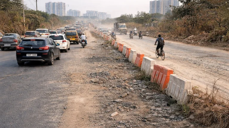 20-Year Delay & No Way: Half a Road, Double Traffic Trouble for East Bengaluru
